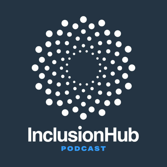 Abstract art design - Logo for the InclusionHub Podcast